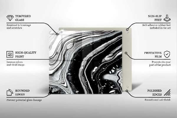 Kokkärlskydd unik Bläckabstraktion