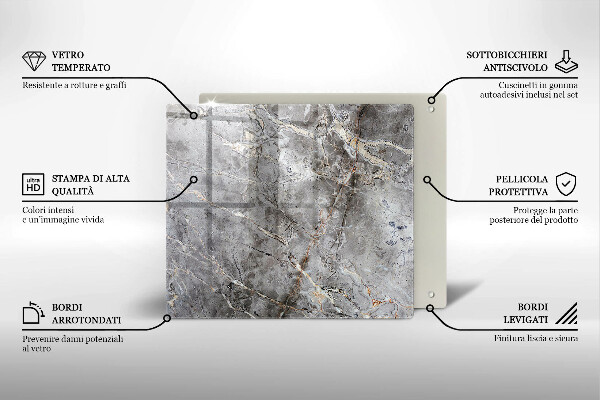 Skydd för induktionsspis unik Sten textur