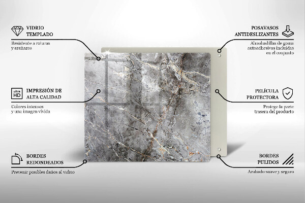 Skydd för induktionsspis unik Sten textur