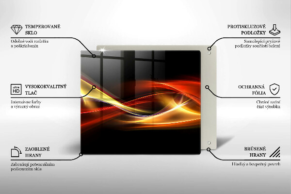 Glashällskydd unik Abstrakt rök och ljus