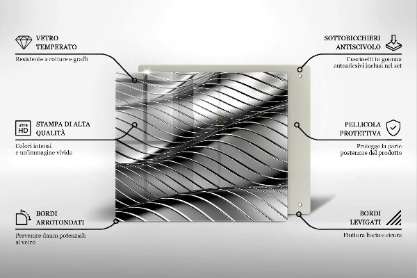 Glashällskydd unik 3D metallstruktur
