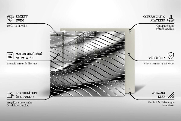 Glashällskydd unik 3D metallstruktur