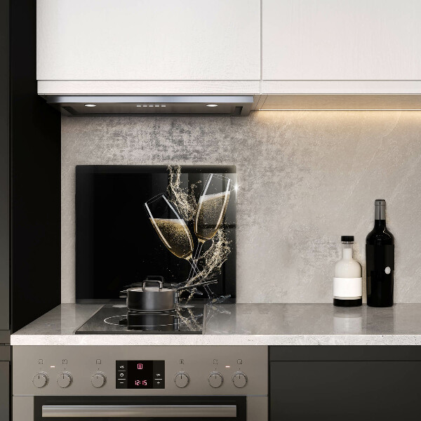 Skydd för induktionsspis unik Glas champagne