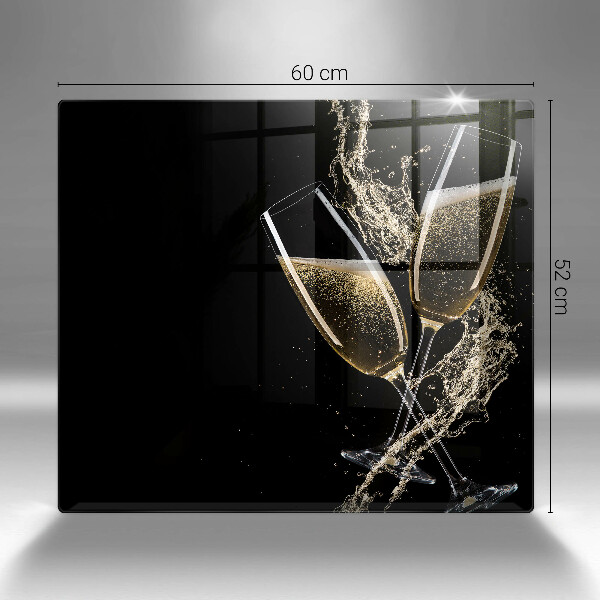 Skydd för induktionsspis unik Glas champagne