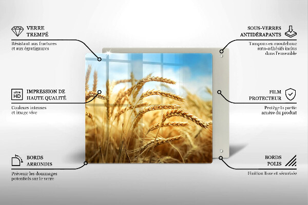 Skydd för induktionsspis unik Öron av spannmål i fältet
