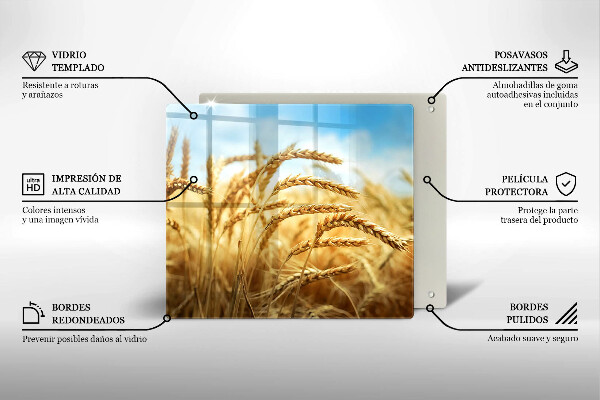 Skydd för induktionsspis unik Öron av spannmål i fältet