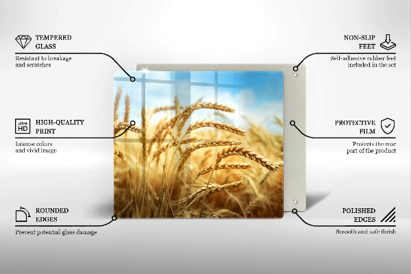 Skydd för induktionsspis unik Öron av spannmål i fältet