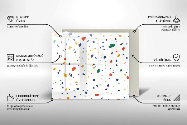 Skydd för induktionsspis unik Färgglatt stengods