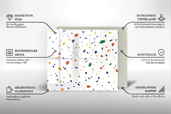Skydd för induktionsspis unik Färgglatt stengods