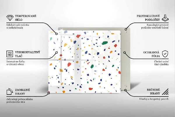 Skydd för induktionsspis unik Färgglatt stengods