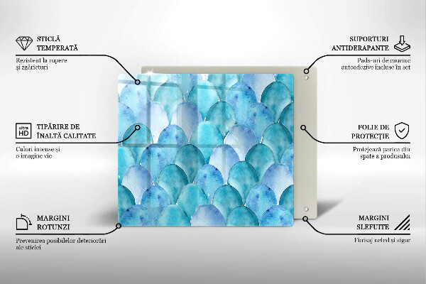Skydd för induktionsspis unik Akvarell skalor