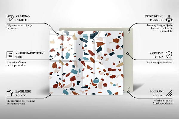 Skydd för induktionsspis unik Dekorativ sten