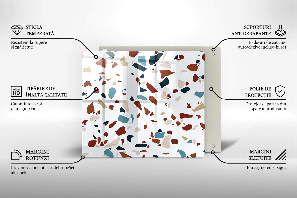 Skydd för induktionsspis unik Dekorativ sten