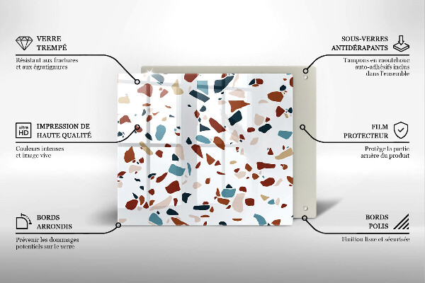 Skydd för induktionsspis unik Dekorativ sten