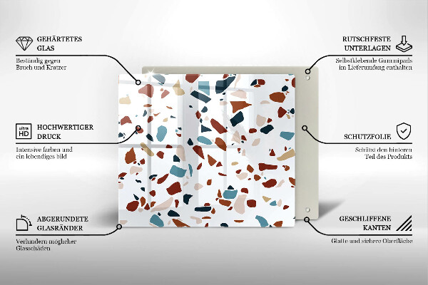 Skydd för induktionsspis unik Dekorativ sten