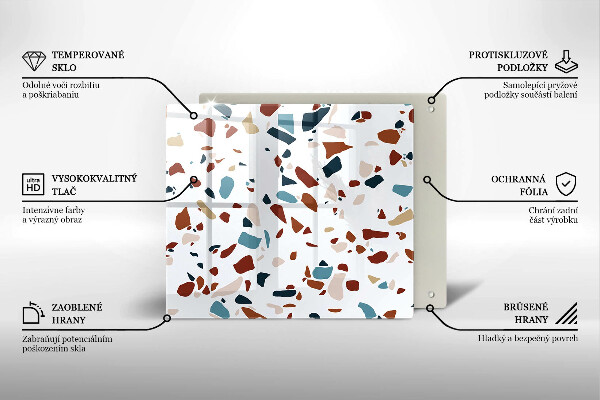 Skydd för induktionsspis unik Dekorativ sten