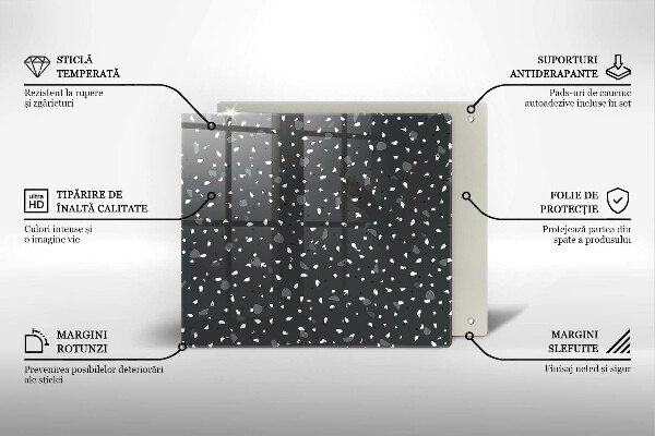 Skydd för induktionsspis unik Dekorativ sten