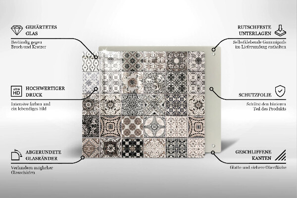 Glashällskydd unik Dekorativa plattor