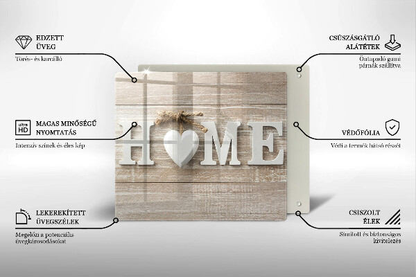 Spisskyddsplatta unik Tavlor och inskriptionen Hem