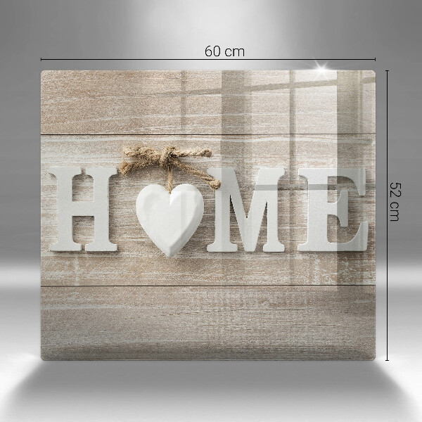 Spisskyddsplatta unik Tavlor och inskriptionen Hem