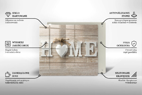 Spisskyddsplatta unik Tavlor och inskriptionen Hem