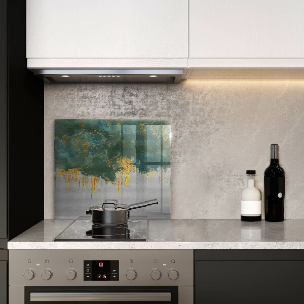 Skydd för induktionsspis unik Abstraktion med guld