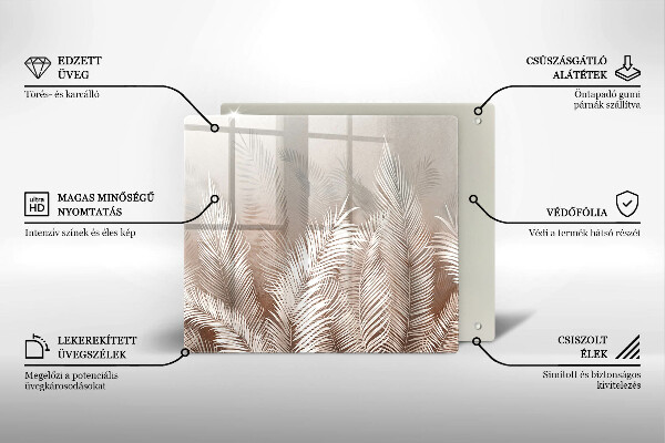 Skydd för induktionsspis unik Boho vegetation löv