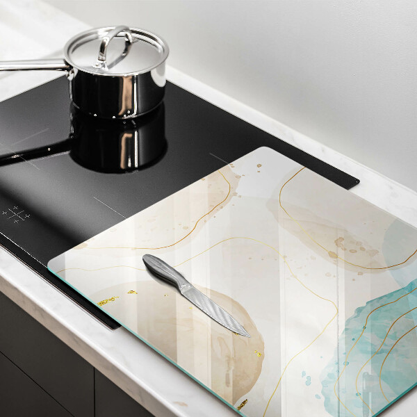 Skydd för induktionsspis unik Ljusa boho-former