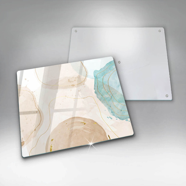 Skydd för induktionsspis unik Ljusa boho-former