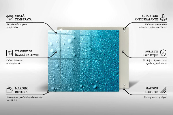 Skydd för induktionsspis unik Vattendroppar