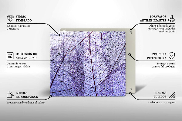 Skydd för induktionsspis unik Blad med ådror