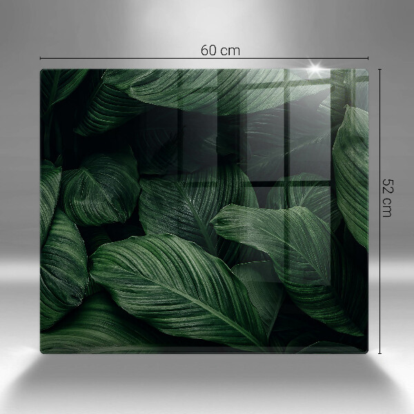 Skydd för induktionsspis unik Mörka löv