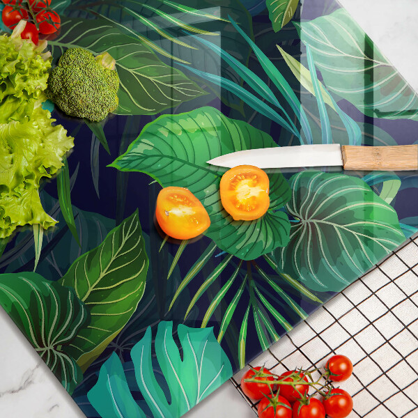 Kokkärlskydd unik Djungel löv illustration