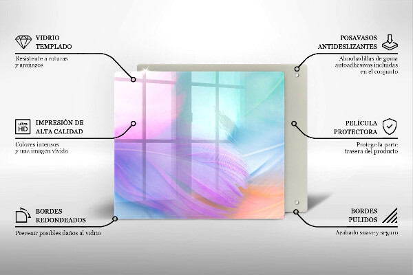 Kokkärlskydd unik Pastellfjädrar