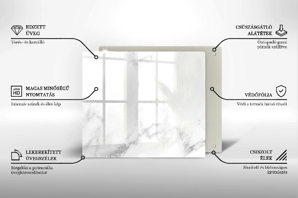 Kokkärlskydd unik Modern marmor