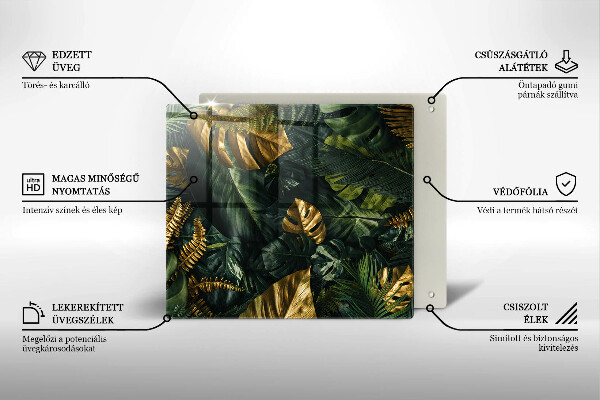 Kokkärlskydd unik Gyllene monstera blad