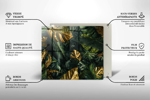 Kokkärlskydd unik Gyllene monstera blad