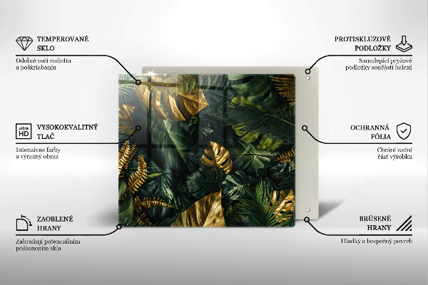 Kokkärlskydd unik Gyllene monstera blad