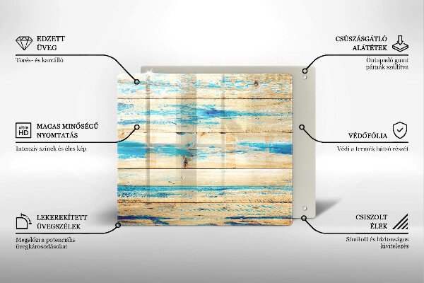 Glashällskydd unik Retro träskivor
