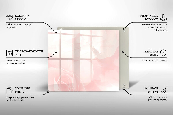 Glashällskydd unik Pastellrosor bakgrund