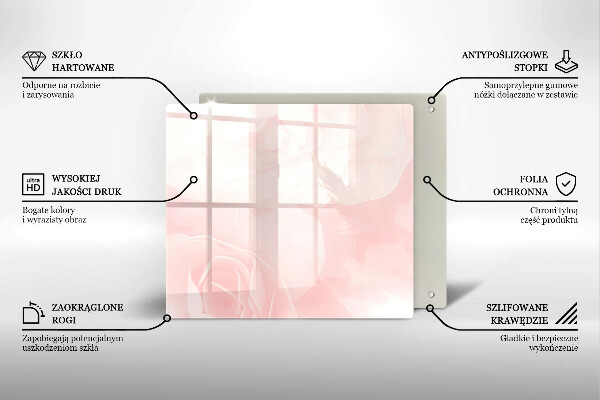 Glashällskydd unik Pastellrosor bakgrund