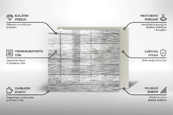 Glashällskydd unik Gamla träskivor