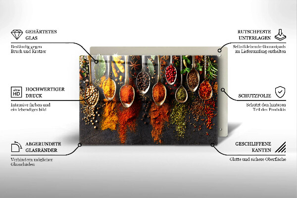 Glashällskydd elegant Skedar med kryddor
