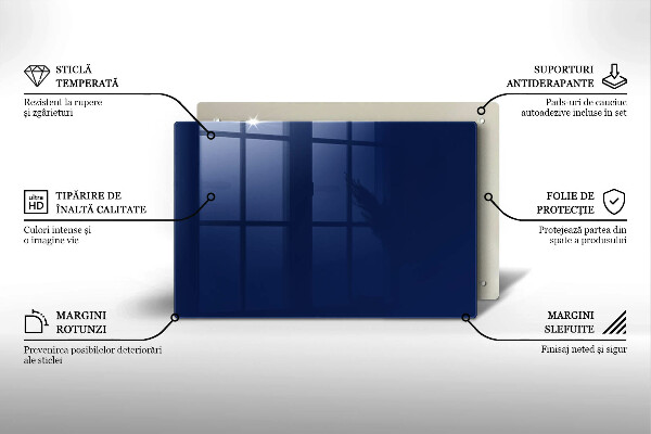 Skydd för induktionsspis elegant Färg blå