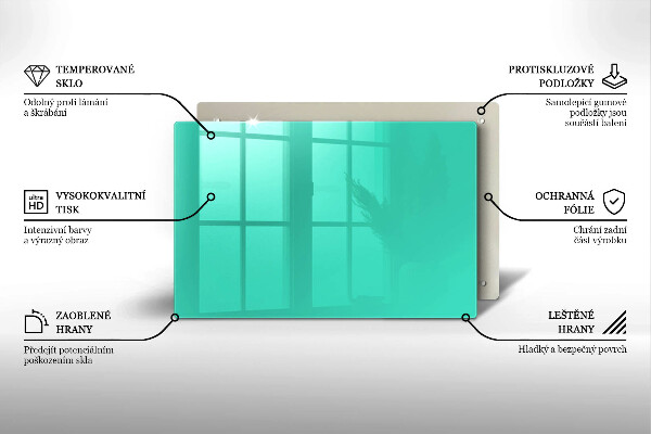 Skydd för induktionsspis elegant Grön färg