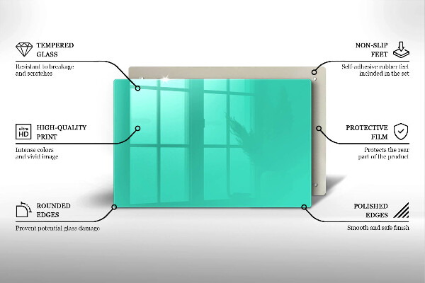 Skydd för induktionsspis elegant Grön färg