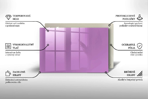 Skydd för induktionsspis elegant Violett