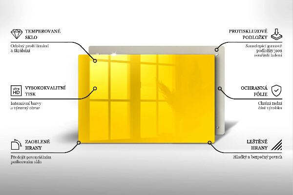 Skydd för induktionsspis elegant Gul