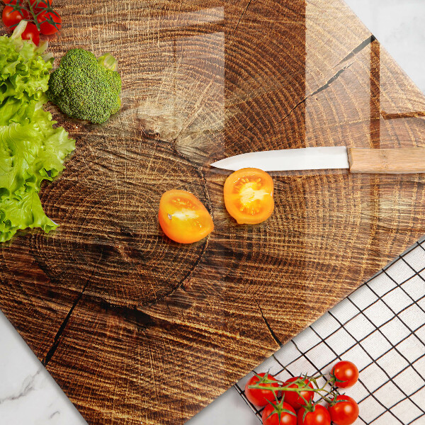 Spisskyddsplatta elegant Träkorn av trädet