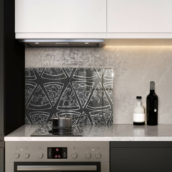 Glashällskydd elegant Pizza illustration